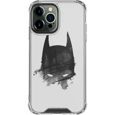 DC Comics Batman Mask Art iPhone 15 Pro Max Clear Case