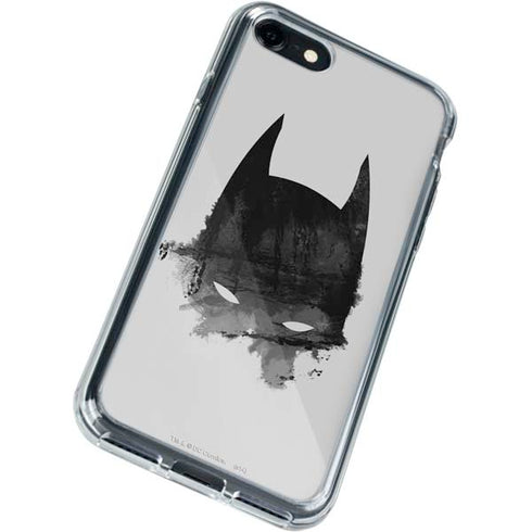 DC Comics Batman Mask Art iPhone SE (2nd & 3rd Gen) Clear Case