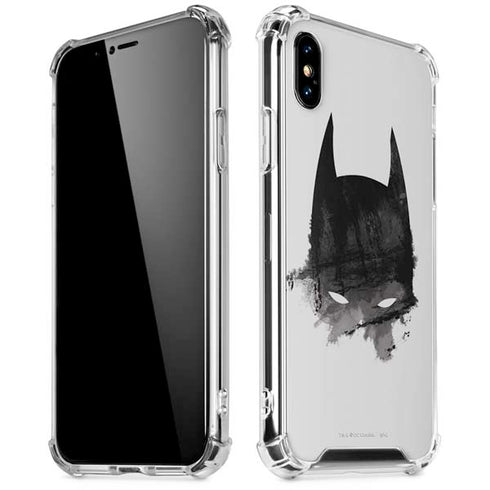 DC Comics Batman Mask Art iPhone XS Max Clear Case