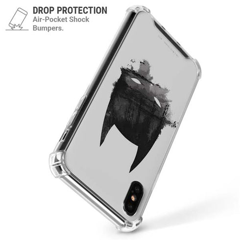 DC Comics Batman Mask Art iPhone XS Max Clear Case