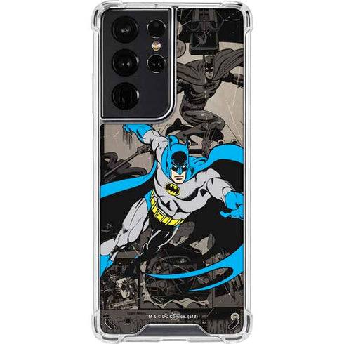 DC Comics Batman Classic Art Galaxy S21 Ultra 5G Clear Case