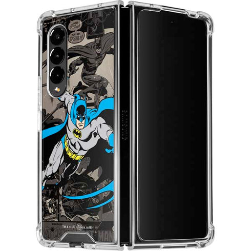 DC Comics Batman Classic Art Galaxy Z Fold4 5G Clear Case