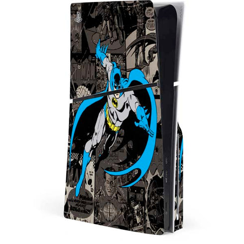 DC Comics Batman Classic Art PS5 Slim Disk Console Skin