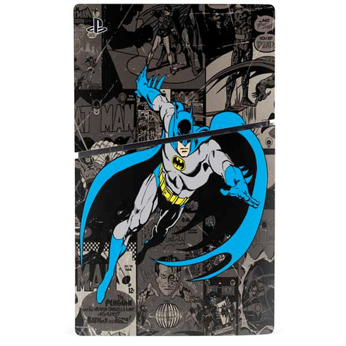 DC Comics Batman Classic Art PS5 Slim Disk Console Skin