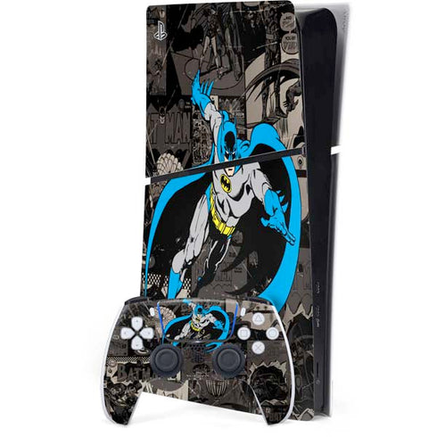 DC Comics Batman Classic Art PS5 Slim Digital Edition Bundle Skin