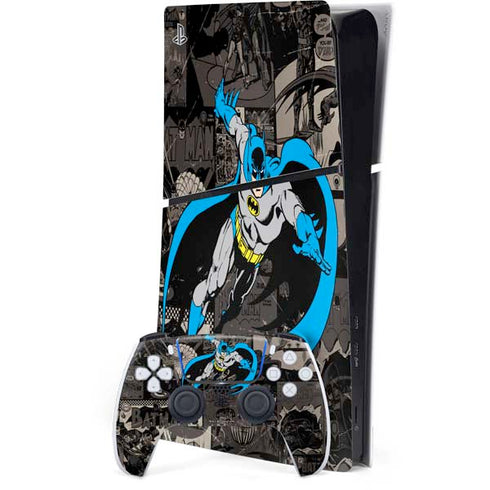 DC Comics Batman Classic Art PS5 Slim Digital Edition Console Skin