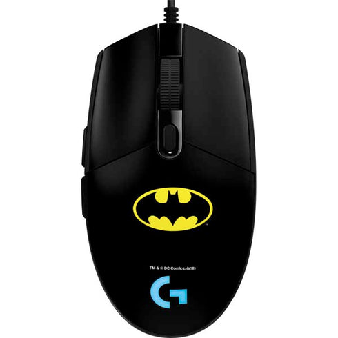 DC Comics Batman Movie 1989 Logo G203 Prodigy RGB Wired Gaming Mouse Skin