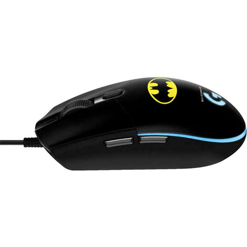 DC Comics Batman Movie 1989 Logo G203 Prodigy RGB Wired Gaming Mouse Skin