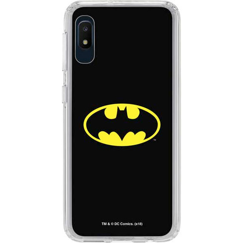 DC Comics Batman Movie 1989 Logo Galaxy A10e Clear Case
