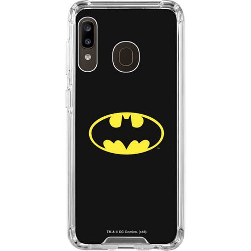 DC Comics Batman Movie 1989 Logo Galaxy A30 Clear Case