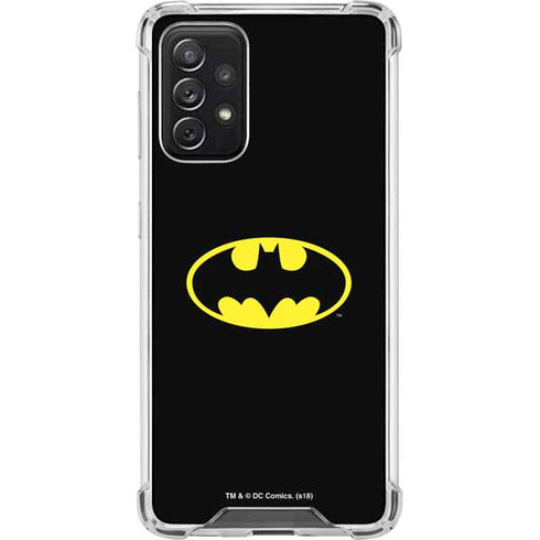 DC Comics Batman Movie 1989 Logo Galaxy A72 5G Clear Case