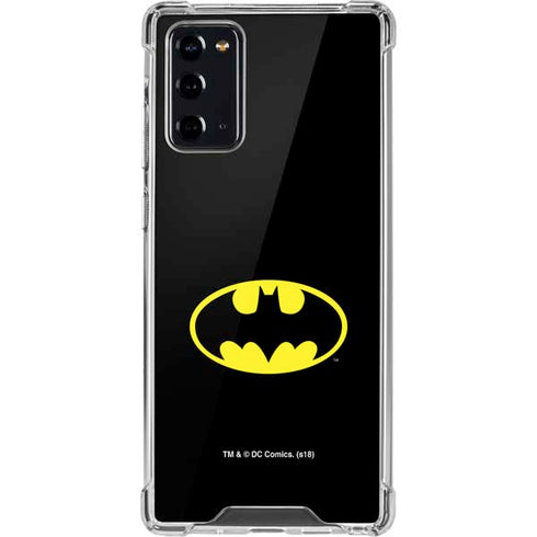 DC Comics Batman Movie 1989 Logo Galaxy Note20 5G Clear Case