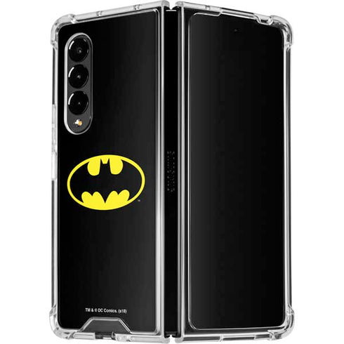 DC Comics Batman Movie 1989 Logo Galaxy Z Fold4 5G Clear Case