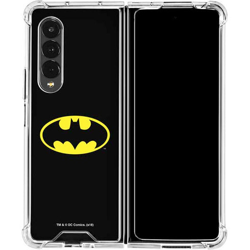 DC Comics Batman Movie 1989 Logo Galaxy Z Fold4 5G Clear Case