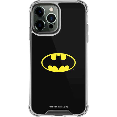 DC Comics Batman Movie 1989 Logo iPhone 13 Pro Max Clear Case