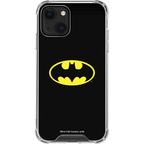 DC Comics Batman Movie 1989 Logo iPhone 15 Plus Clear Case