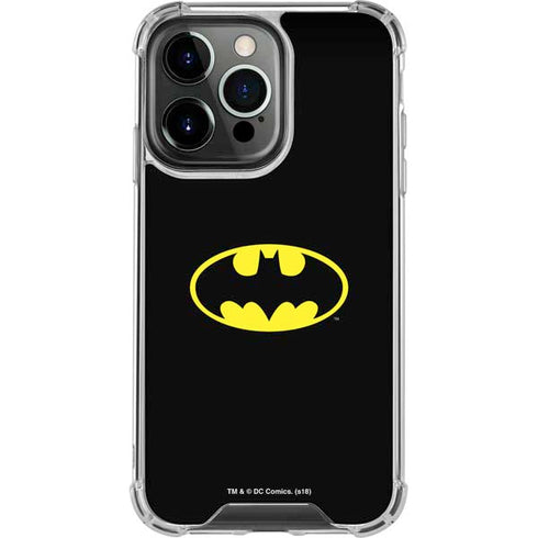 DC Comics Batman Movie 1989 Logo iPhone 14 Pro Clear Case