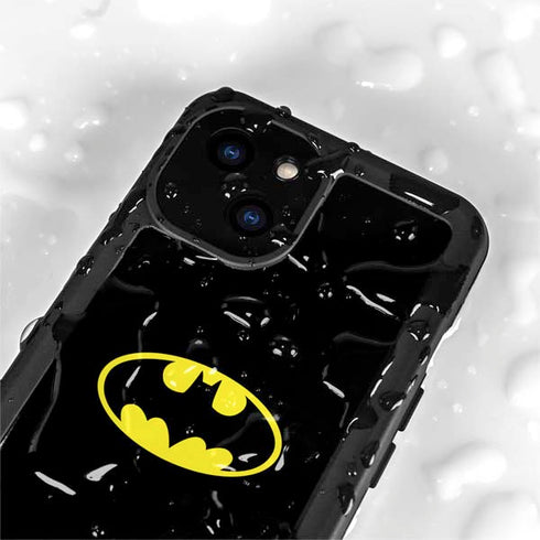 DC Comics Batman Movie 1989 Logo iPhone 15 Plus Waterproof Case