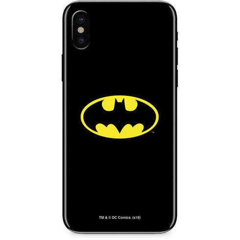 DC Comics Batman Movie 1989 Logo iPhone XS Skin