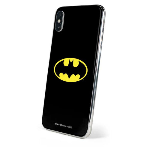 DC Comics Batman Movie 1989 Logo iPhone XS Skin