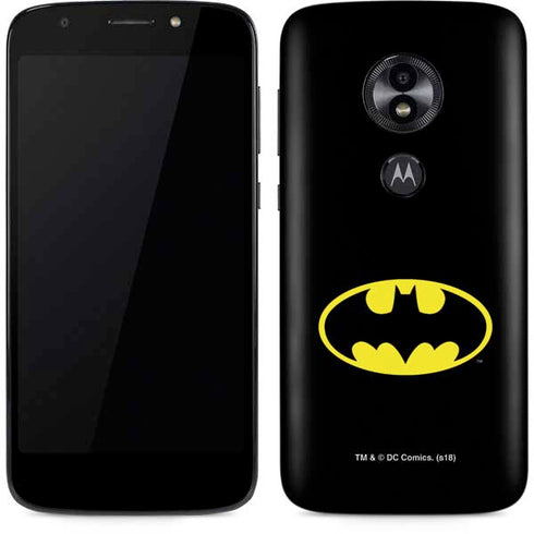 DC Comics Batman Movie 1989 Logo Moto E5 Play Skin
