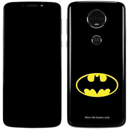 DC Comics Batman Movie 1989 Logo Moto E5 Plus Skin