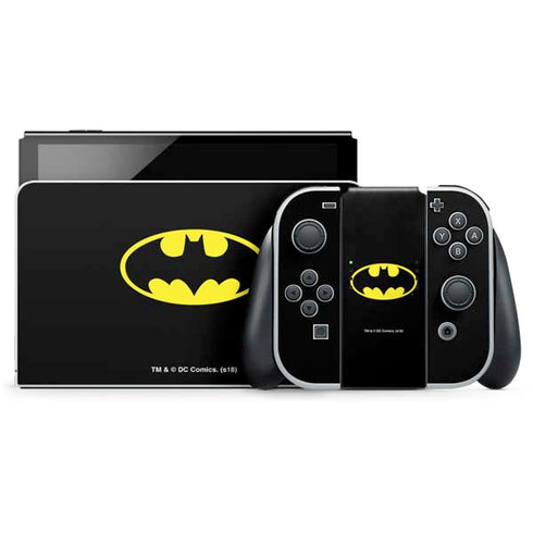 DC Comics Batman Movie 1989 Logo Nintendo Switch OLED (2021) Skin