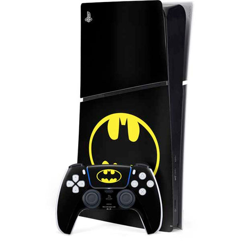 DC Comics Batman Movie 1989 Logo PS5 Slim Digital Edition Console Skin