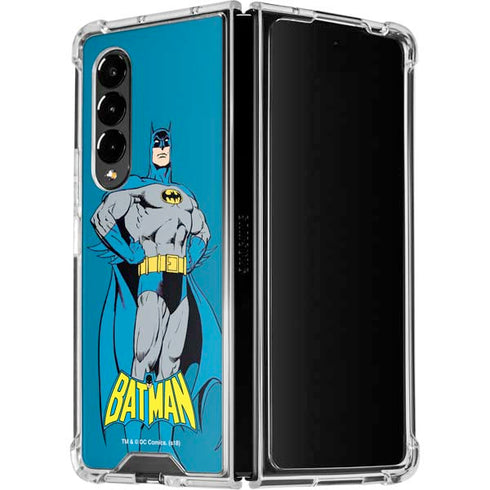 DC Comics Batman Classic Art Pose Galaxy Z Fold4 5G Clear Case