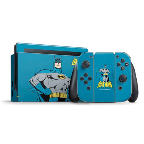DC Comics Batman Classic Art Pose Nintendo Switch Bundle Skin