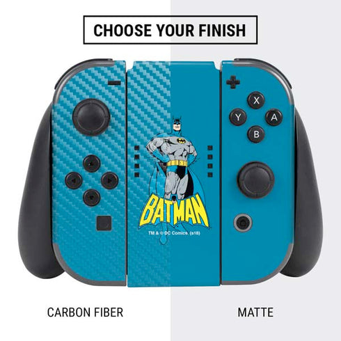 DC Comics Batman Classic Art Pose Nintendo Switch Bundle Skin