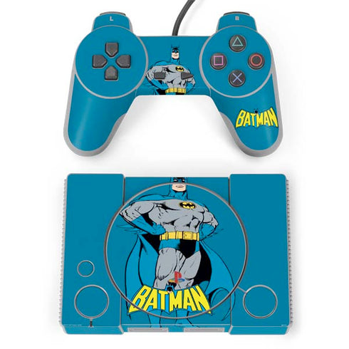 DC Comics Batman Classic Art Pose PlayStation Classic Bundle Skin
