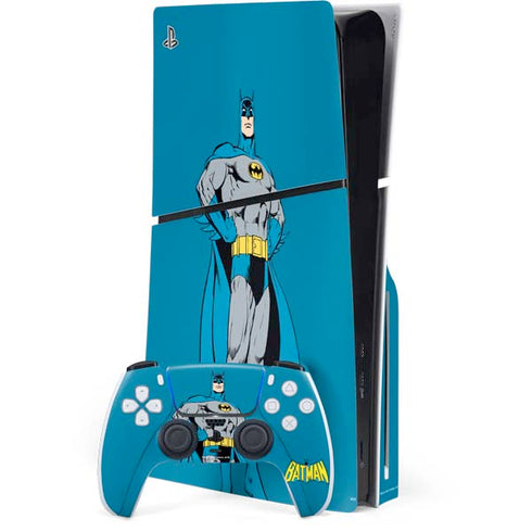 DC Comics Batman Portrait PS5 Slim Disk Bundle Skin