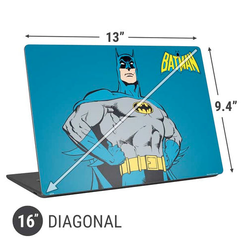 DC Comics Batman Classic Art Pose Universal Laptop 16in (13 x 9.4in) Skin