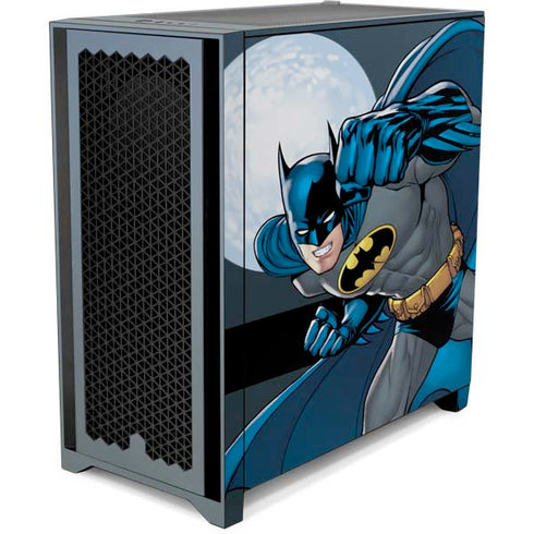 DC Comics Batman Action Pose 90's art Corsair 4000D Tempered Glass Mid-Tower ATX Case Skin