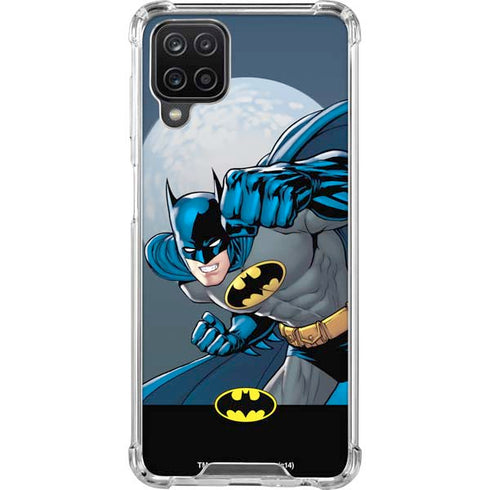 DC Comics Batman Action Pose 90's art Galaxy A12 Clear Case