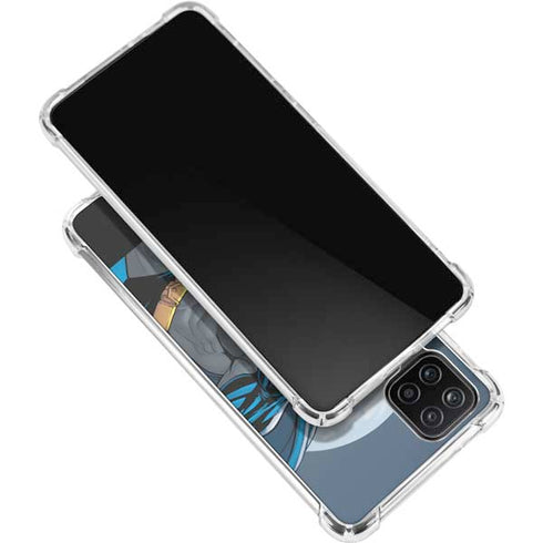 DC Comics Batman Action Pose 90's art Galaxy A12 Clear Case