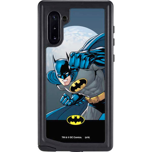 DC Comics Batman Action Pose 90's art Galaxy Note 10 Waterproof Case