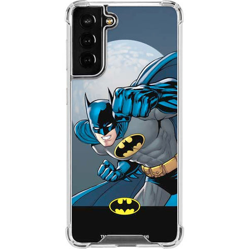 DC Comics Batman Action Pose 90's art Galaxy S21 FE Clear Case
