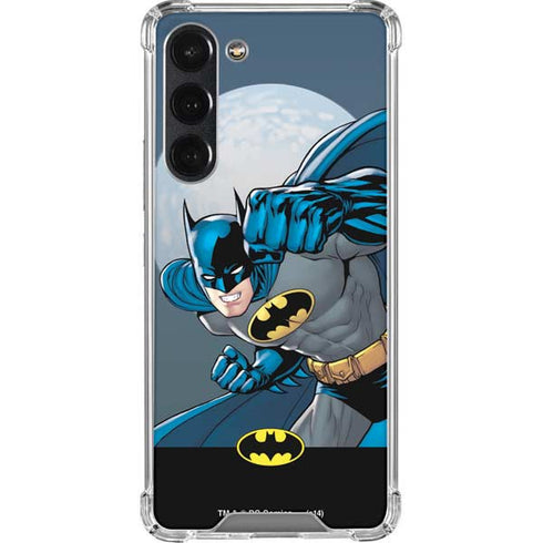 DC Comics Batman Action Pose 90's art Galaxy S23 Plus Clear Case