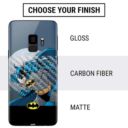 DC Comics Batman Action Pose 90's art Galaxy S9 Skin