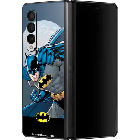 DC Comics Batman Action Pose 90's art Galaxy Z Fold3 5G Skin