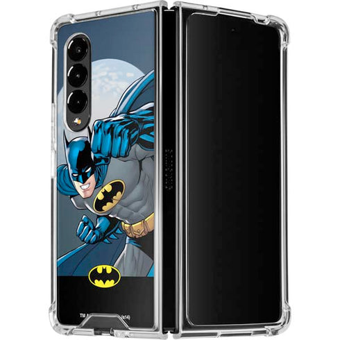 DC Comics Batman Action Pose 90's art Galaxy Z Fold4 5G Clear Case
