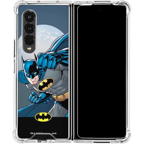 DC Comics Batman Action Pose 90's art Galaxy Z Fold4 5G Clear Case