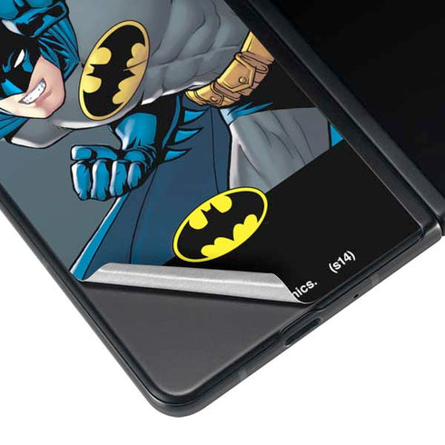 DC Comics Batman Action Pose 90's art Galaxy Z Fold4 5G Skin