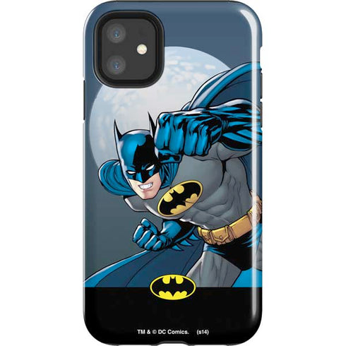 DC Comics Batman Action Pose 90's art iPhone 11 Impact Case