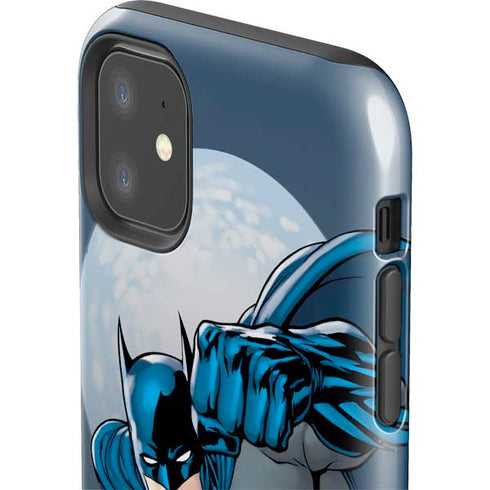DC Comics Batman Action Pose 90's art iPhone 11 Impact Case
