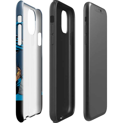 DC Comics Batman Action Pose 90's art iPhone 11 Pro Max Impact Case