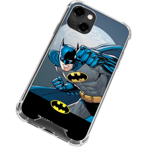 DC Comics Batman Action Pose 90's art iPhone 14 Clear Case
