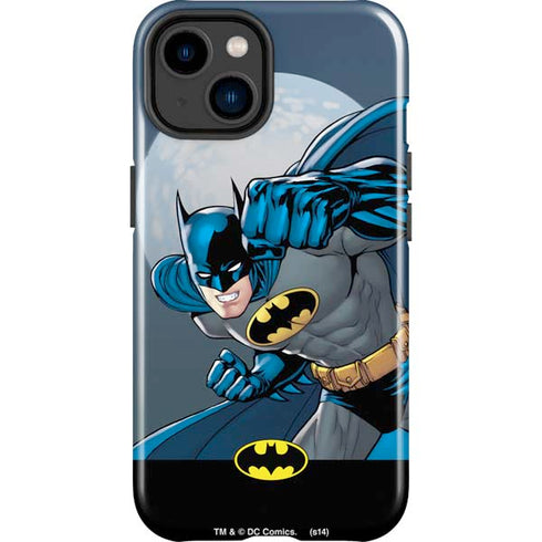 DC Comics Batman Action Pose 90's art iPhone 14 Plus Impact Case